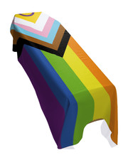 Intersex Progress Pride Coffin Drape Flag - Premium Quality Made To Order the UK