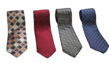 Men  s 100 Silk Tie Lot Mirto Calvin Klein Van Heusen Dress Neckties