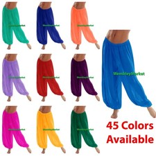 Women Harem Pant Yoga Girl Chiffon Pantaloons Belly Dance Halloween Boho Aladdin