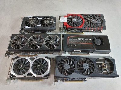 Lot of 6 Nvidia GeForce RTX 3060 GAMING OC GeForce GTX 970, GeForce GTX 1650,