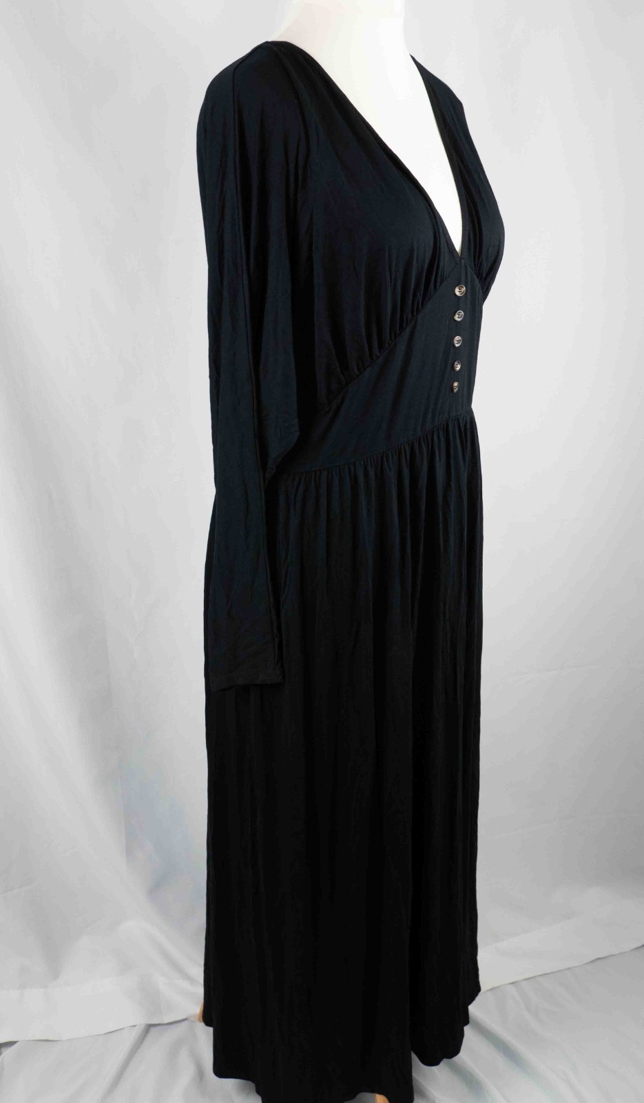 Asos Design Curve Black Long Sleeve Size 18 Dress Pre-Owned image 4