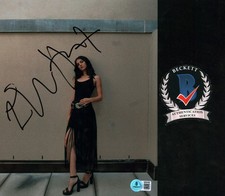 Ella Hunt Signed 8x10 Photo Beautiful Leggy Brunette Autographed BAS COA 