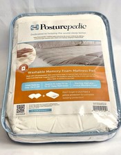 Sealy Posturepedic Washable Memory Foam Mattress Pad XL Twin New In Package
