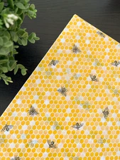 YELLOW BEES Design Tissue Paper Sheets Choose Size & Package Amount