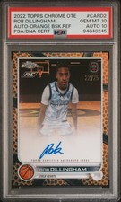2022 Topps Chrome Overtime Elite Auto #CARD2 Rob Dillingham Orange PSA 10