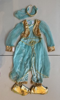 Aladdin Princess Jasmine Costume Girls Child Size 4T Halloween Disney EUC