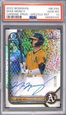 2022 BOWMAN CHROME PROSPECTS SPECKLE REFRACTOR #BCP89 MAX MUNCY 161/299 PSA 10