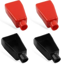 Battery Terminal Covers, Positive and Negative Terminal Insulating 4 PCS