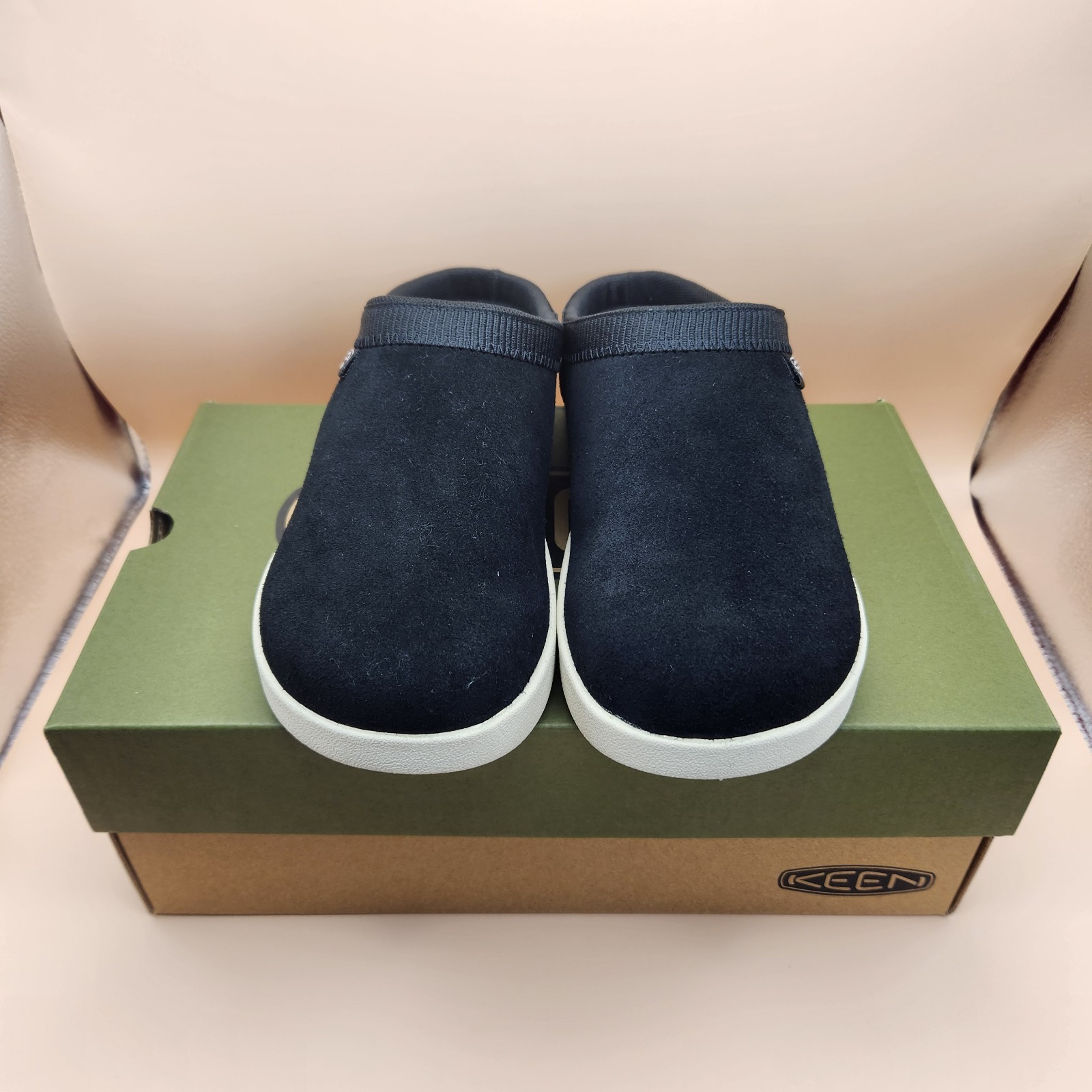 Zoccoli donna KEEN Elle Mule scamosciati nero betulla taglia 7