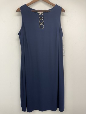 Ivy Road size 1X Women's Navy Blue Sleeveless Gold Ring Shift Dress NWT | eBay Ivy Road size 1X Women's Navy Blue Sleeveless Gold Ring Shift Dress NWT | eBay