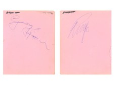 George Harrison and Ringo Starr Heathrow Airport Autographs, 1964