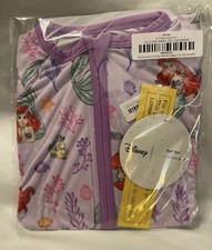 Little Sleepies Disney Part of Her World Zippy Ariel One Piece 12-18 Months NEW