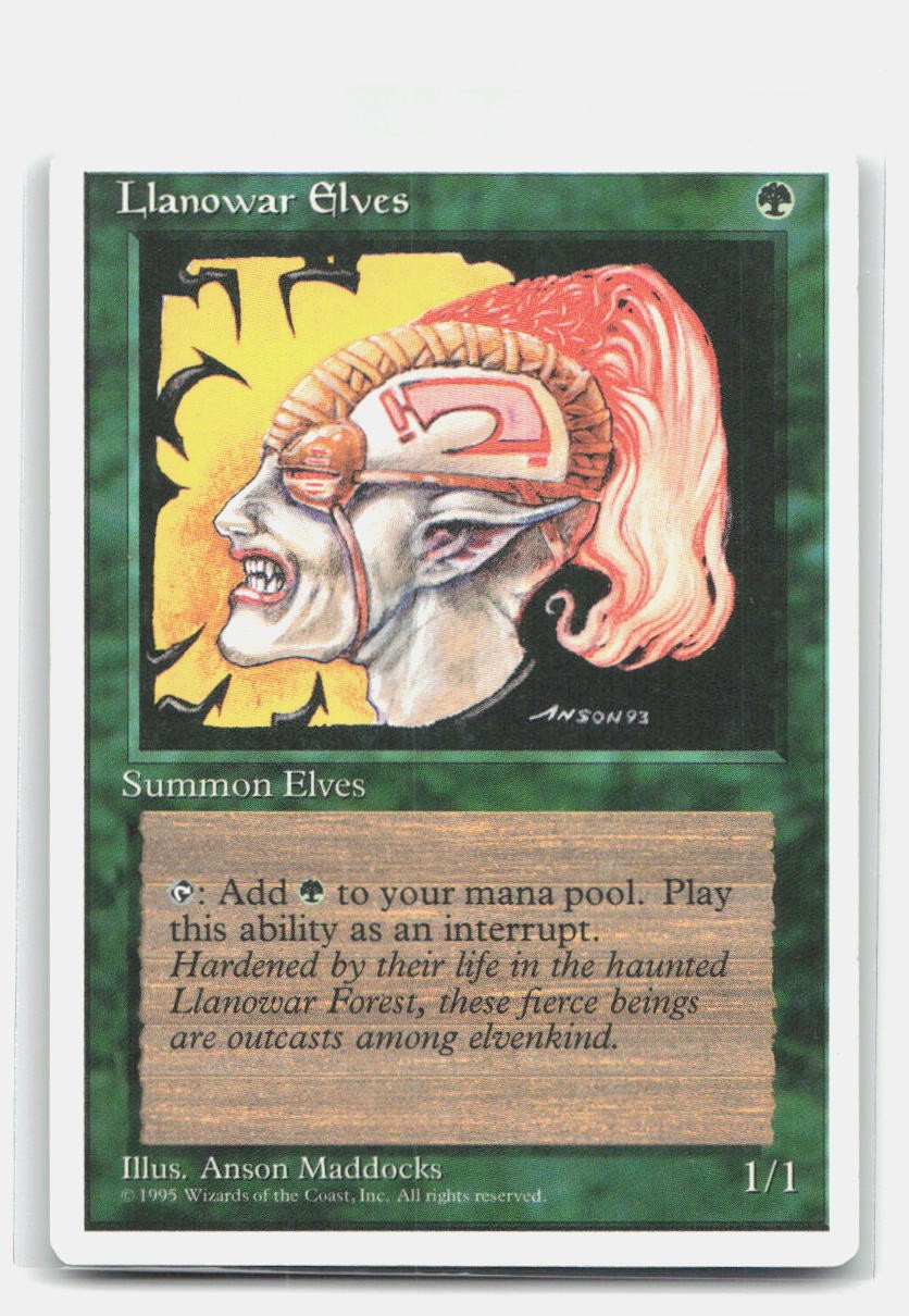 Llanowar Elves - 145 - Fourth Edition (4ED) - LP
