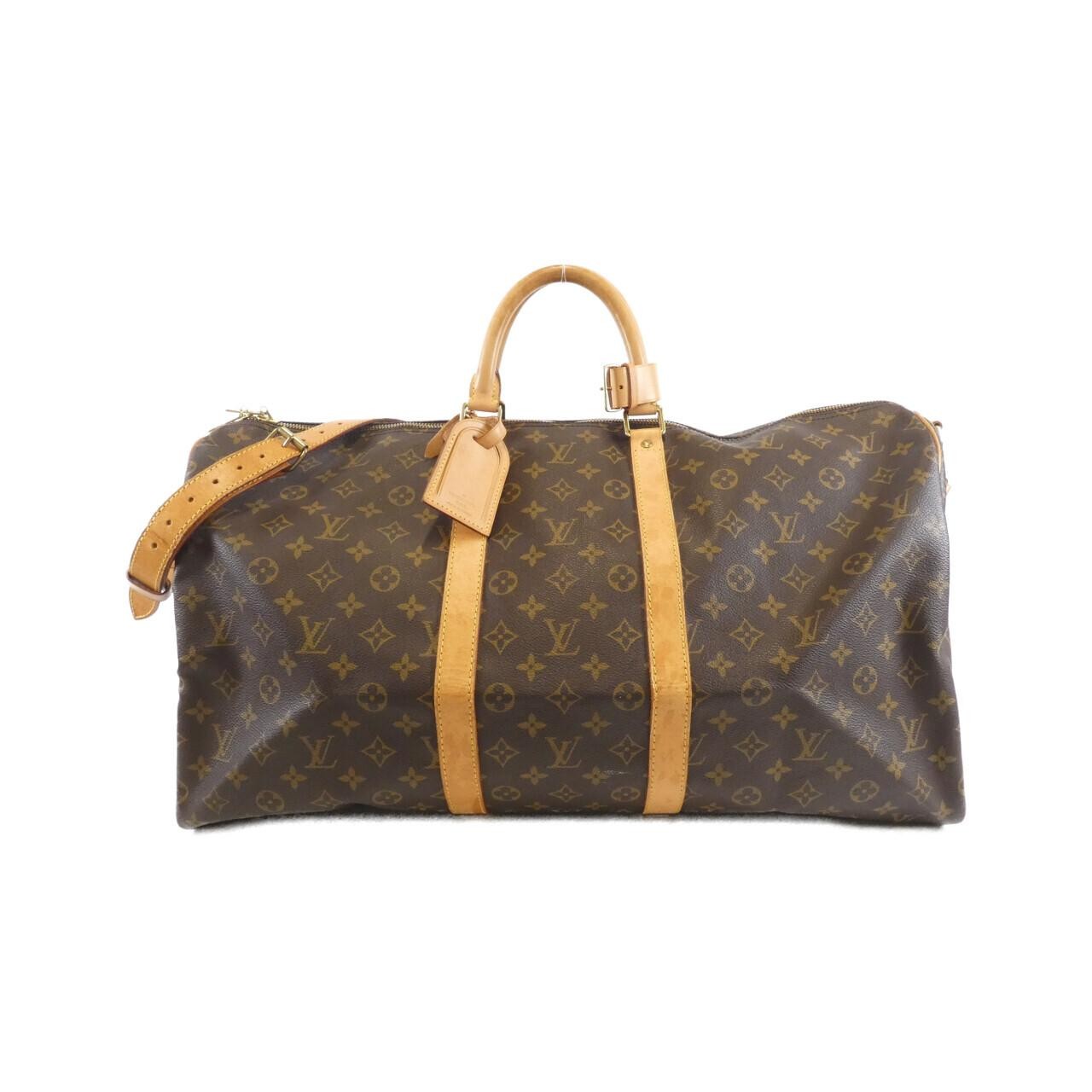 Authentic LOUIS VUITTON Monogram Keepall Bandouliere 55cm M41414 Boston bag  ...
