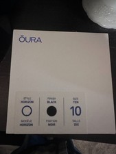 Oura Ring size 10 Dark Grey - VERY LIGHTLY USED