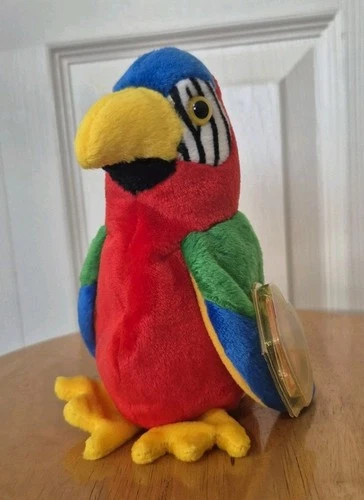 Ty Beanie Baby Jabber the Parrot 1997 – Retired with Tags – Vintage Plush