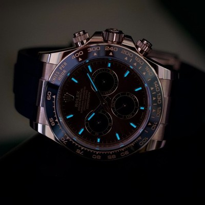 ら*ら様 感謝sale❤️9881❤️新品✨VALANROSE❤️2点set❤️ Rolex Daytona 126515LN-0009 Everose Gold Chocolate Dial Oysterflex