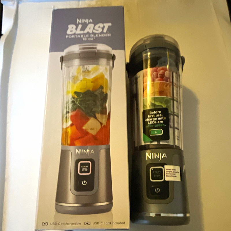 Ninja Blast Portable Personal Blender 18 oz USB-C Rechargeable, Never been used