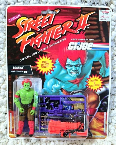 G. I. Joe CARDED Street Fighter II Blanka Jungle Fighter- Hasbro 1993 China