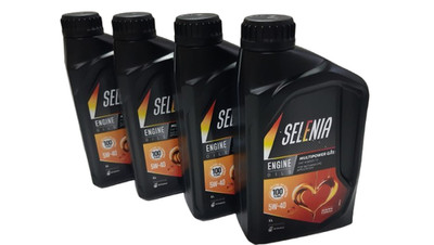 4 Liters Engine Oil Selenia Multipower Gas 5W40 API SM-ACEA C3-Fiat 955535-T2