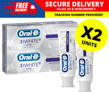 Oral-B 3D White Luxe Perfection Toothpaste 95g Teeth Whitening  X 2 