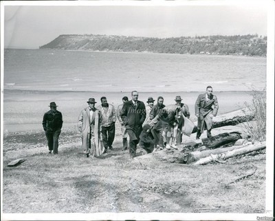 1958 Seahurst Washington John Vanderzicht State Park Tour Photo 7x9