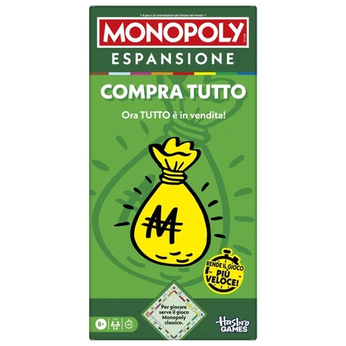 Monopoly, ESPANSIONE Compra tutto (per giocare serve il gioco Monopoly classico)