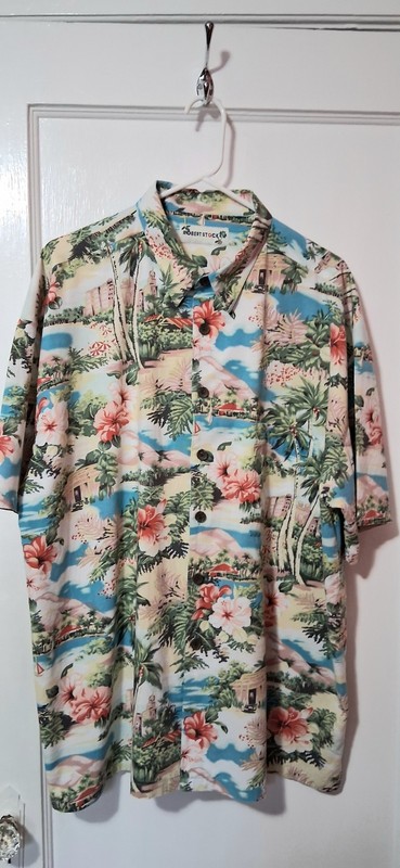 Vintage Mens Tropical Shirt Sz XXL