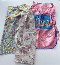 Stunning 3 Vintage Aprons From 1960s Bundle Amazing Designs used VGC