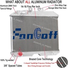 3 Core Radiator Aluminum For 1941-1952 44 Jeep Willys Cj2 Cj-2a Cj3 M38 Ford Gpw 3 Core Radiator Aluminum For 1941-1952 44 Jeep Willys Cj2 Cj-2a Cj3 M38 Ford Gpw