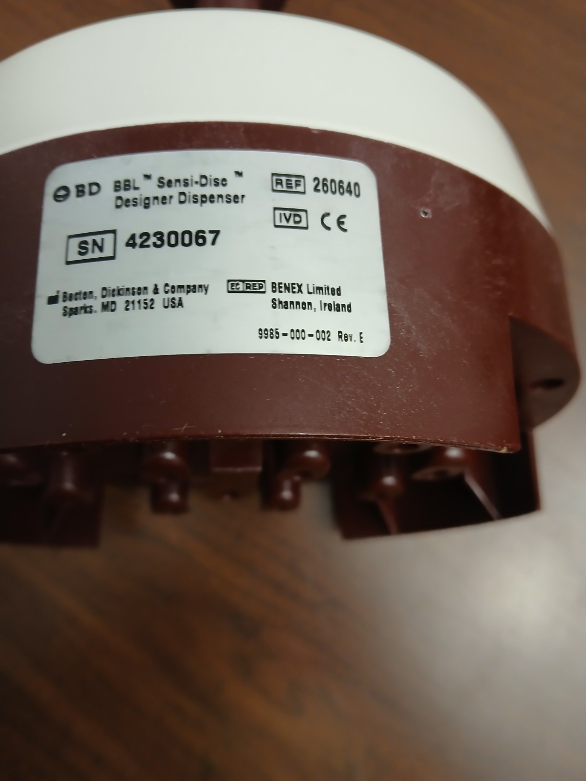 BD BBL 12-place Sensi-Disc Designer Dispenser 260640 good condition