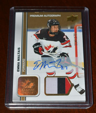 2023-24 Upper Deck Team Canada Juniors Patch Autographs Emma Maltais 114/175