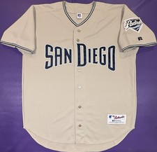 Authentic San Diego Padres Vintage 2000’s Pro Cut On Field Russell Jersey 48