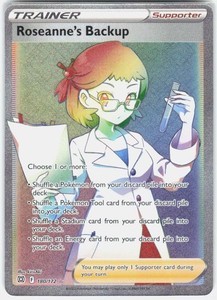 Roseanne's Backup 180/172 Brilliant Stars Secret Rare Rainbow Holo