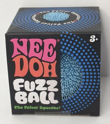 Schylling NEEDOH Fuzzball Blue Edition Authentic Factory Sealed Velvet Squeeze