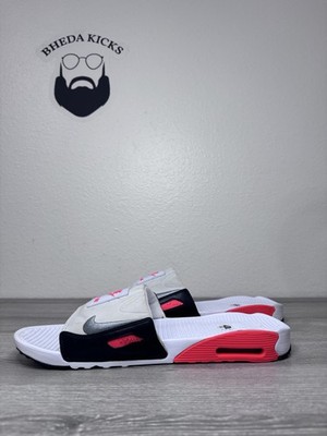 Size 15 - Nike Air Max 90 Slide 'Infrared' Pure Platinum Sandal
