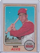 1968 Topps Baseball #340 Max Alvis - Cleveland Indians