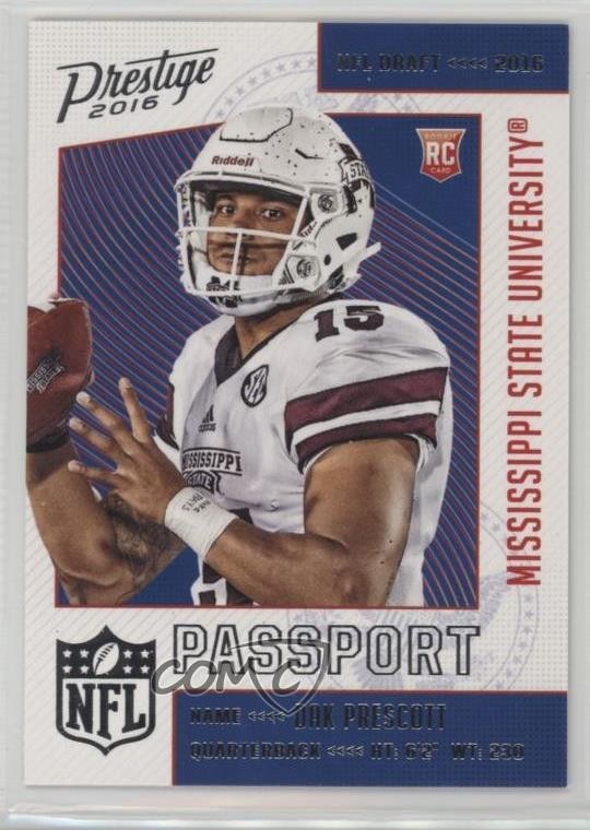 2016 Panini Prestige NFL Passport Dak Prescott #3 Rookie RC 10yu