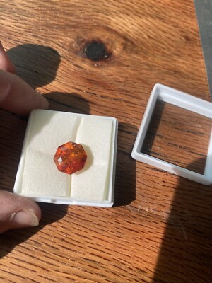 12.37 Ct Fiery Orange Sphalerite Untreated Great Flash