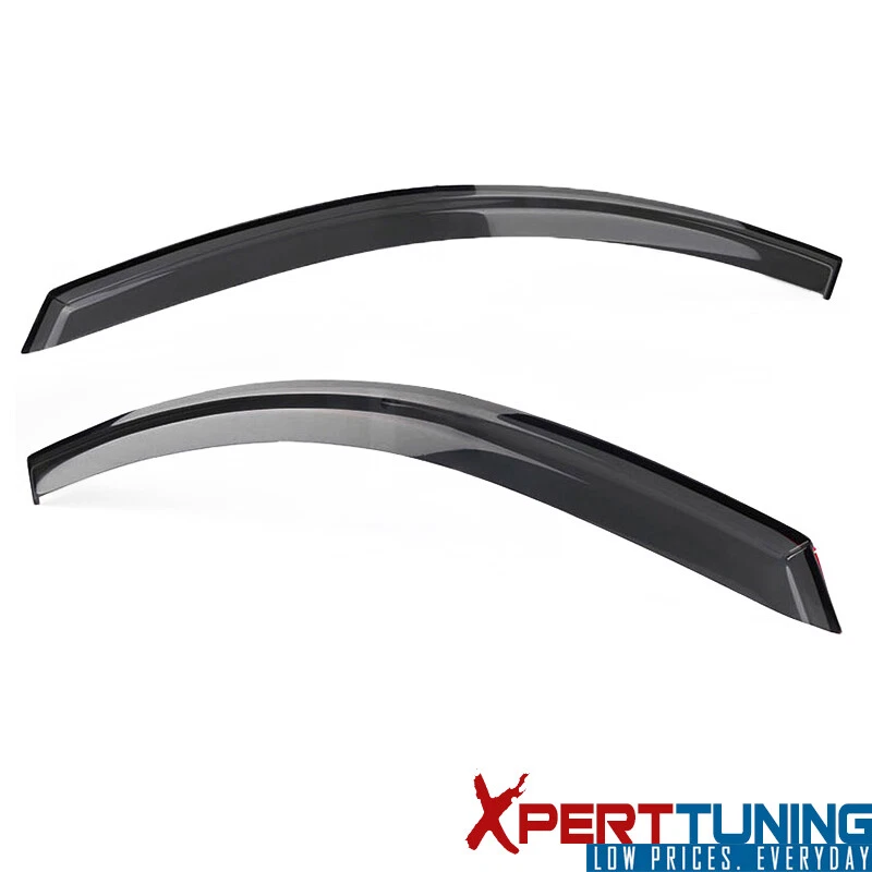 Compatível com 08-13 Nissan Altima D32 viseiras de janela ventilação protetor contra chuva fita acrílica 2 peças - Imagem 4 de 4