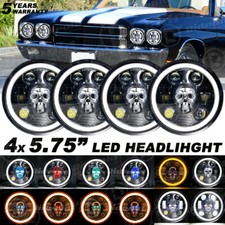 4x 5.75 5-34 Halo Rgb Led Headlights Hilo For Chevy Chevelle El Camino Impala 4x 5.75 5-34 Halo Rgb Led Headlights Hilo For Chevy Chevelle El Camino Impala