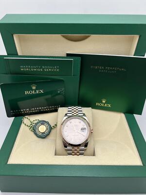 Rolex Datejust 41 126331 18K Rose Gold Fluted Sundust Diamond Dial Jubilee B&P
