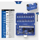 KS TOOLS – Brilliant 1/4″ Steckschlüssel-Satz, 46-tlg. 46-teiliges Set