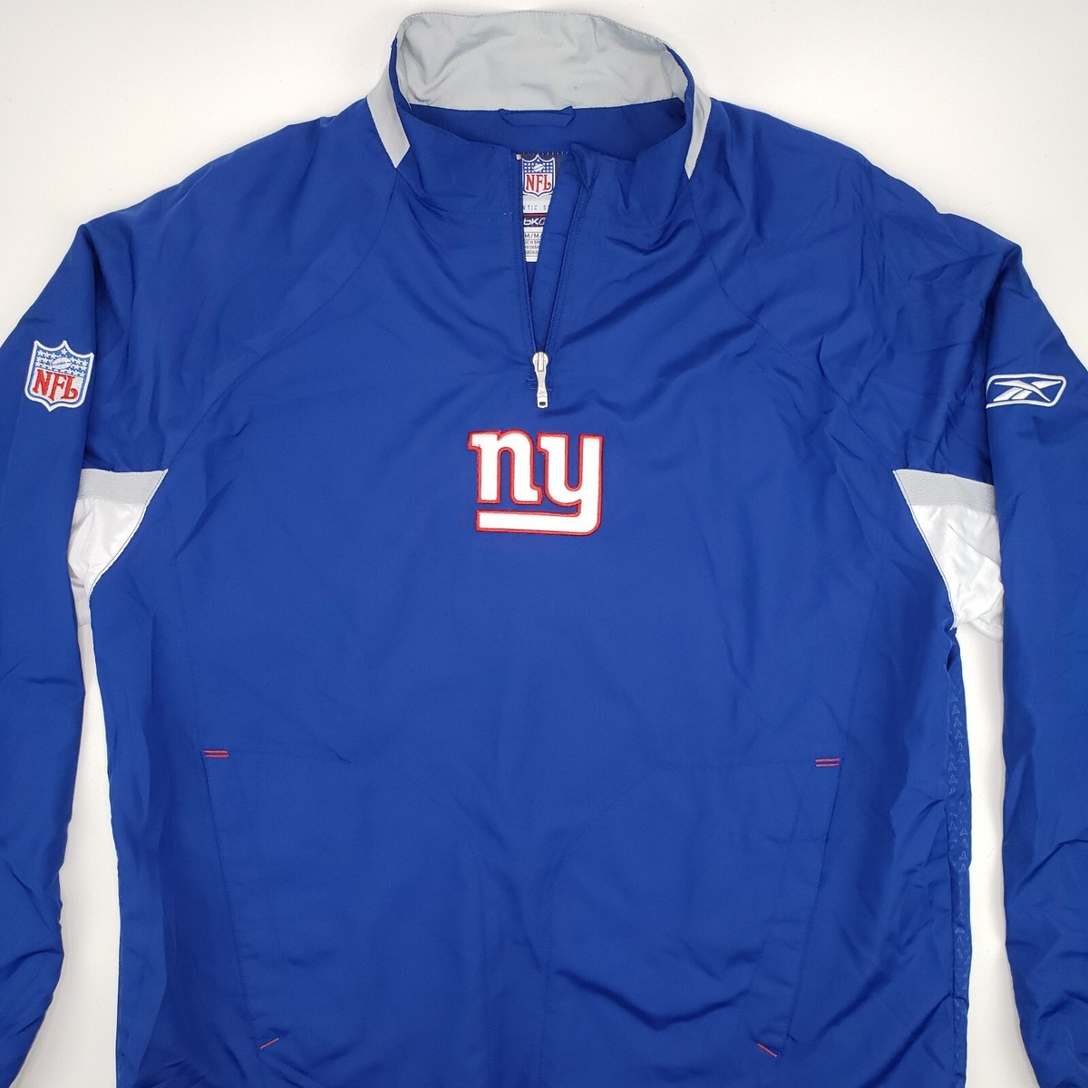 Reebok NFL ジャケット Vintage Reebok New York Giants On Field Team Jacket 1/4 Zip