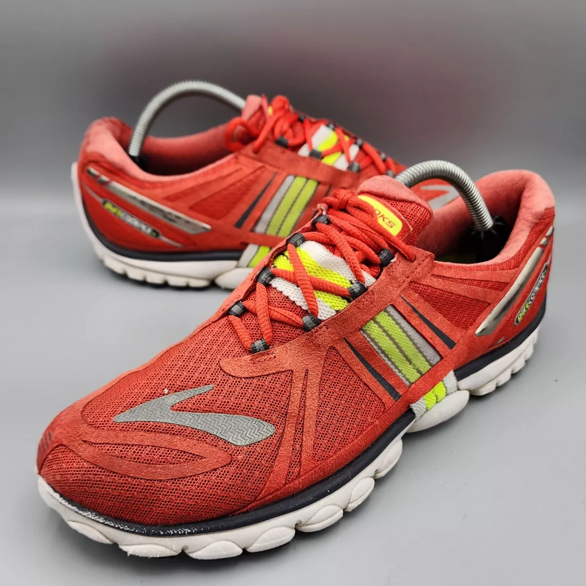 Brooks neon top yellow running shoes