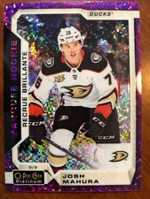 2018-19 UD Opee Chee Platinum Marquee Rookie Violet Pixels #189 Josh Mahura