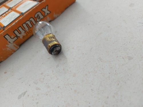 LUMAX 12V 6/21W Side Stop Tail Reverse Bulbs SBC No 381 Vintage Classic Car Nos - Picture 4 of 5