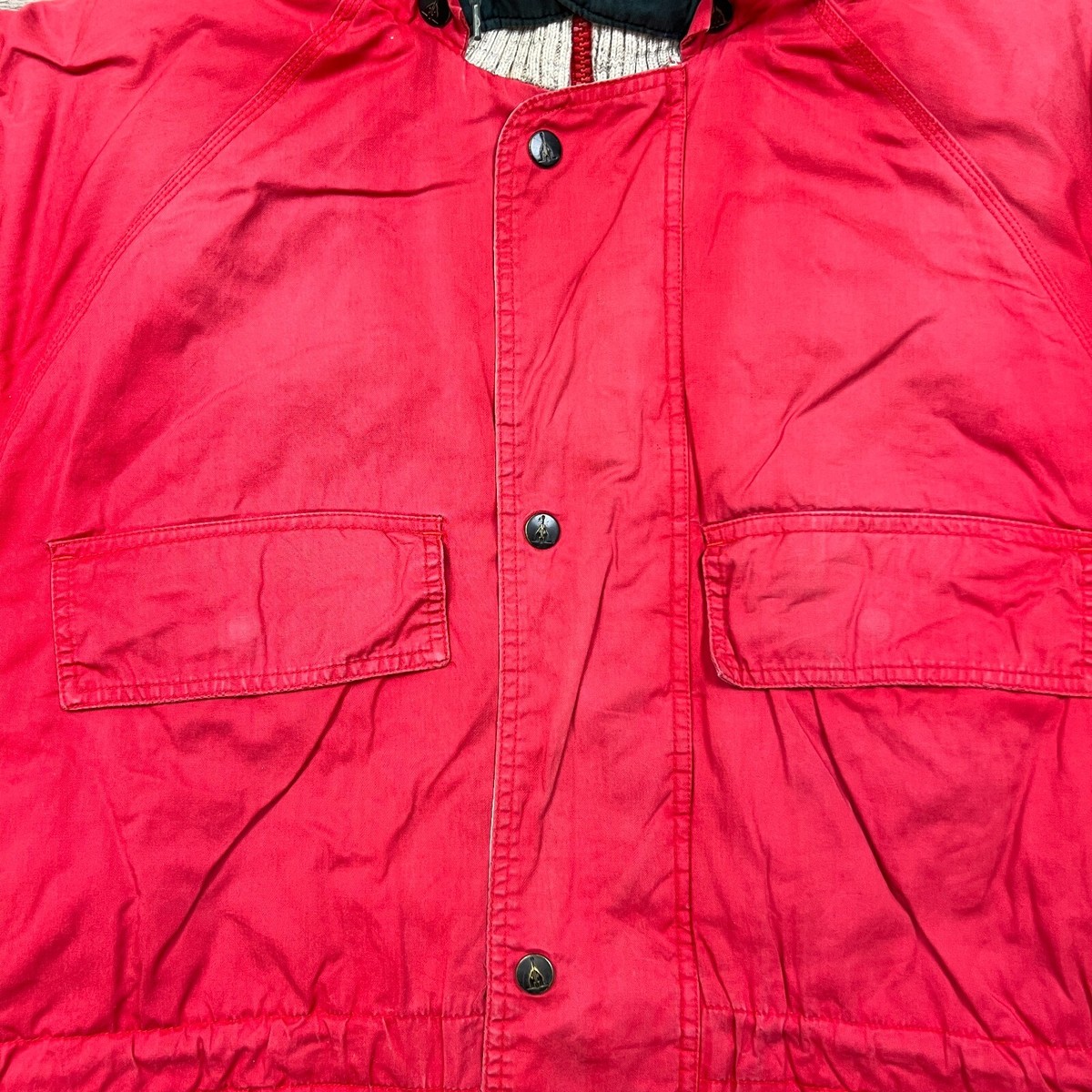 Vintage 90s Nautica Jacket Mens Large Red Full Zip Faded Outdoor