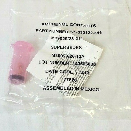 Amphenol 21033122546 Circular MIL Spec Coaxial PIN CONTACT M39029/28