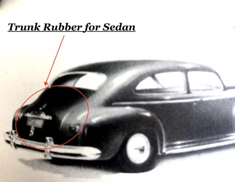 For 1946-1956 Plymouth and Dodge: Sedan Trunk Weatherstrip - Image 2 of 3